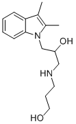 3-[3-(2,3-DIMETHYL-INDOL-1-YL)-2-HYDROXY-PROPYLAMINO]-PROPAN-1-OL