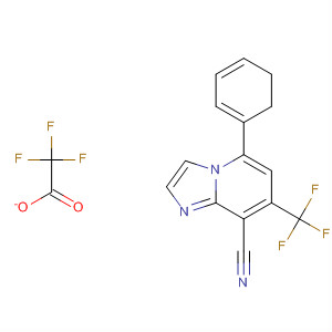 Imidazo[1,2-a]pyridine-8-carbonitrile,2,3-dihydro-5-phenyl-7-(trifluoromethyl)-, mono(trifluoroacetate)