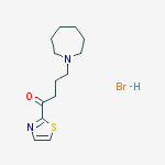 4-(azepan-1-yl)-1-(1,3-thiazol-2-yl)butan-1-one hydrobromide(1:1)