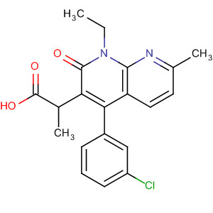 1,8-Naphthyridine-3-propanoic acid,4-(3-chlorophenyl)-1-ethyl-1,2-dihydro-7-methyl-2-oxo-
