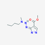 METHYL (3Z)-3-[(BUTYL-METHYL-AMINO)HYDRAZINYLIDENE]PYRAZOLE-4-CARBOXYLATE