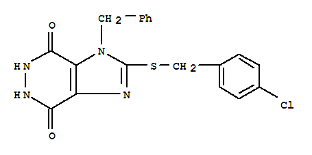 1-benzyl-2-[(4-chlorobenzyl)sulfanyl]-5,6-dihydro-1H-imidazo[4,5-d]pyridazine-4,7-dione
