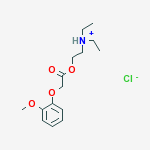N,N-diethyl-2-{[(2-methoxyphenoxy)acetyl]oxy}ethanaminium chloride