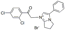 5H-Pyrrolo[1,2-a]imidazolium,1-[2-(2,4-dichlorophenyl)-2-oxoethyl]-6,7-dihydro-3-phenyl-, bromide (1:1)