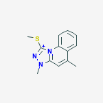 3,5-dimethyl-1-(methylsulfanyl)-3H-[1,2,4]triazolo[4,3-a]quinolin-10-ium