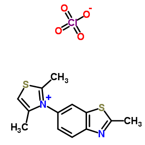 2,4-dimethyl-3-(2-methyl-1,3-benzothiazol-6-yl)-1,3-thiazol-3-ium perchlorate