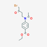 ethyl 4-[acetyl(4-bromo-3-oxobutyl)amino]benzoate