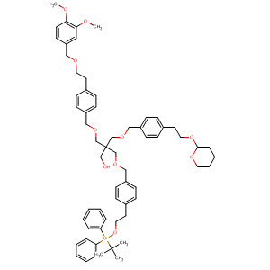 1-Propanol,3-[[4-[2-[(3,4-dimethoxyphenyl)methoxy]ethyl]phenyl]methoxy]-2-[[[4-[2-[[(1,1-dimethylethyl)diphenylsilyl]oxy]ethyl]phenyl]methoxy]methyl]-2-[[[4-[2-[(tetrahydro-2H-pyran-2-yl)oxy]ethyl]phenyl]methoxy]methyl]-