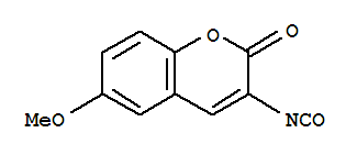 2H-1-Benzopyran-2-one,3-isocyanato-6-methoxy-