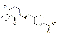 3,3-diethyl-5-methyl-1-[(4-nitrophenyl)methylideneamino]piperidine-2,4-dione