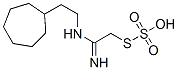 Thiosulfuric acid hydrogen S-[2-[(2-cycloheptylethyl)amino]-2-iminoethyl] ester