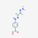 4-{2-[2-(dimethylhydrazono)propylidene]hydrazino}benzoic acid