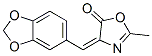 2-Methyl-4-(1,3-benzodioxol-5-ylmethylene)oxazol-5(4H)-one