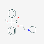 2-(pyrrolidin-1-yl)ethyl hydroxy(diphenyl)acetate