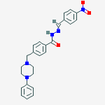 N-[(4-nitrophenyl)methylideneamino]-4-[(4-phenylpiperazin-1-yl)methyl]benzamide