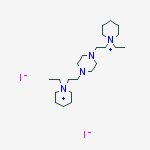 1,1'-(1,4-PIPERAZINEDIYLDIETHYLENE)BIS(1-ETHYLPIPERIDINIUM IODIDE)