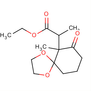 1,4-Dioxaspiro[4.5]decane-6-propanoic acid, 6-methyl-7-oxo-, ethylester