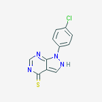 1-(4-chlorophenyl)-1,2-dihydro-4H-pyrazolo[3,4-d]pyrimidine-4-thione