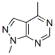 1H-PYRAZOLO[3,4-D]PYRIMIDINE,1,4-DIMETHYL-