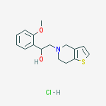 2-(6,7-dihydro-4h-thieno[3,2-c]pyridin-5-yl)-1-(2-methoxyphenyl)ethanol;hydrochloride