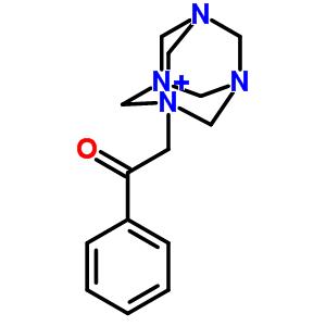 1-(2-oxo-2-phenylethyl)-3,5,7-triaza-1-azoniatricyclo[3.3.1.1~3,7~]decane