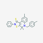 4,4,8-trimethyl-5-[(4-methylphenyl)methyl]-2-phenyl-[1,2]thiazolo[5,4-c]quinoline-1-thione