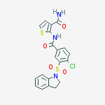 2-{[4-chloro-3-(2,3-dihydro-1H-indol-1-ylsulfonyl)benzoyl]amino}thiophene-3-carboxamide