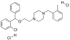 1-[2-[(2-chlorophenyl)phenylmethoxy]ethyl]-4-[(o-tolyl)methyl]piperazine dihydrochloride