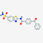 4-benzoyl-N-(6-sulfamoyl-1,3-benzothiazol-2-yl)benzamide