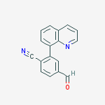 Benzonitrile, 4-formyl-2-(8-quinolinyl)-