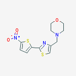 4-[[2-(5-nitrothiophen-2-yl)-1,3-thiazol-4-yl]methyl]morpholine