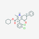 cyclohexyl 4-(2,3-dichlorophenyl)-2-methyl-5-oxo-7-phenyl-1,4,5,6,7,8-hexahydroquinoline-3-carboxylate