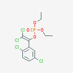 2,2-dichloro-1-(2,5-dichlorophenyl)ethenyl diethyl phosphate