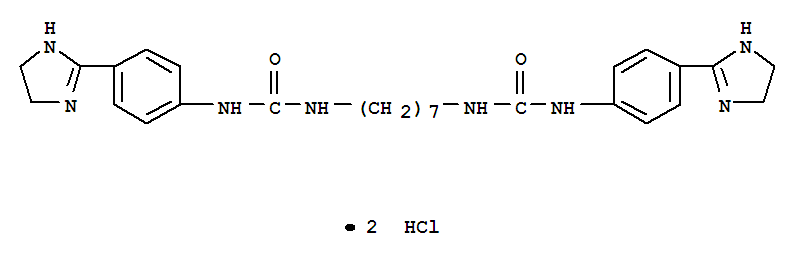 1,1'-heptane-1,7-diylbis{3-[4-(4,5-dihydro-1H-imidazol-2-yl)phenyl]urea}