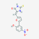 (5z)-5-[[5-(2-hydroxy-5-nitrophenyl)furan-2-yl]methylidene]-2-sulfanylideneimidazolidin-4-one