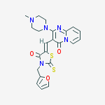 (5z)-3-(furan-2-ylmethyl)-5-[[2-(4-methylpiperazin-1-yl)-4-oxopyrido[1,2-a]pyrimidin-3-yl]methylidene]-2-sulfanylidene-1,3-thiazolidin-4-one