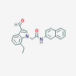 1H-INDOLE-1-ACETAMIDE,7-ETHYL-3-FORMYL-N-2-NAPHTHALENYL-