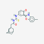 TRICYCLO[3.3.1.13,7]DECANE-1-ACETAMIDE, N-[[[4-HYDROXY-3-(5-METHYL-2-BENZOXAZOLYL)PHENYL]AMINO]THIOXOMETHYL]-