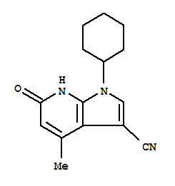 1-cyclohexyl-4-methyl-6-oxo-6,7-dihydro-1H-pyrrolo[2,3-b]pyridine-3-carbonitrile