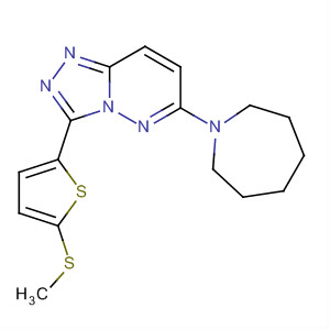 1,2,4-Triazolo[4,3-b]pyridazine,6-(hexahydro-1H-azepin-1-yl)-3-[5-(methylthio)-2-thienyl]-