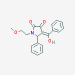 (4E)-4-[hydroxy(phenyl)methylidene]-1-(2-methoxyethyl)-5-phenylpyrrolidine-2,3-dione