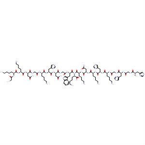 L-Lysine,L-histidylglycyl-L-histidylglycyl-L-lysyl-L-histidyl-L-lysyl-L-asparaginyl-L-lysylglycyl-L-lysyl-L-lysyl-L-asparaginylglycyl-L-lysyl-L-histidyl-L-asparaginylglycyl-L-tryptophyl-