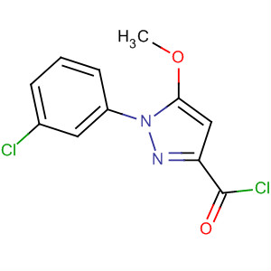 1H-Pyrazole-3-carbonyl chloride, 1-(3-chlorophenyl)-5-methoxy-