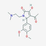 4-acetyl-5-(3,4-dimethoxyphenyl)-1-[2-(dimethylamino)ethyl]-3-hydroxy-1,5-dihydro-2H-pyrrol-2-one