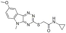 ACETAMIDE,N-CYCLOPROPYL-2-[(8-METHOXY-5-METHYL-5H-1,2,4-TRIAZINO[5,6-B]INDOL-3-YL)THIO]-