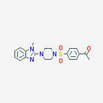 PIPERAZINE,1-[(4-ACETYLPHENYL)SULFONYL]-4-(1-METHYL-1H-BENZO[D]IMIDAZOL-2-YL)-