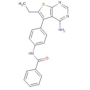 Benzamide, N-[4-(4-amino-6-ethylthieno[2,3-d]pyrimidin-5-yl)phenyl]-