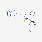 THIOUREA, N-[2-(1H-BENZIMIDAZOL-2-YL)ETHYL]-N-CYCLOPENTYL-N-(3-METHOXYPHENYL)-