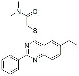 ACETAMIDE,2-[(6-ETHYL-2-PHENYL-4-QUINAZOLINYL)THIO]-N,N-DIMETHYL-
