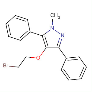 1H-Pyrazole, 4-(2-bromoethoxy)-1-methyl-3,5-diphenyl-